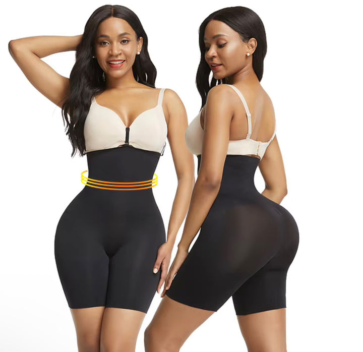 High-Waisted Shapewear Shorts – Tummy Control, & Waist Sculpting Shaper